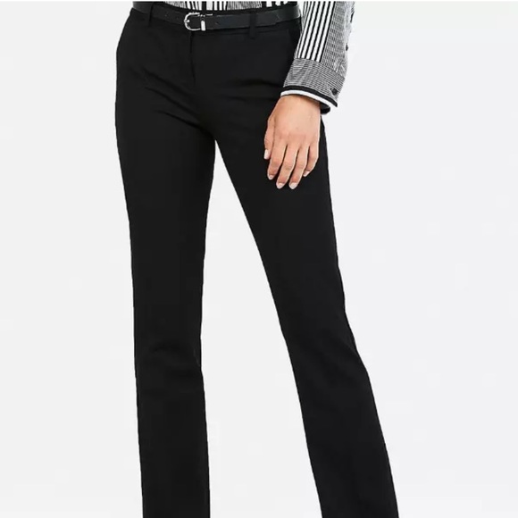 Express Columnist  Barely Boot Pants Black Work - Picture 2 of 8
